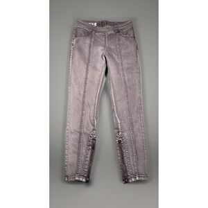 Free People CRVY Mercury Purple Skinny Zip High Rise Jeans OB1042387 Size 27x28